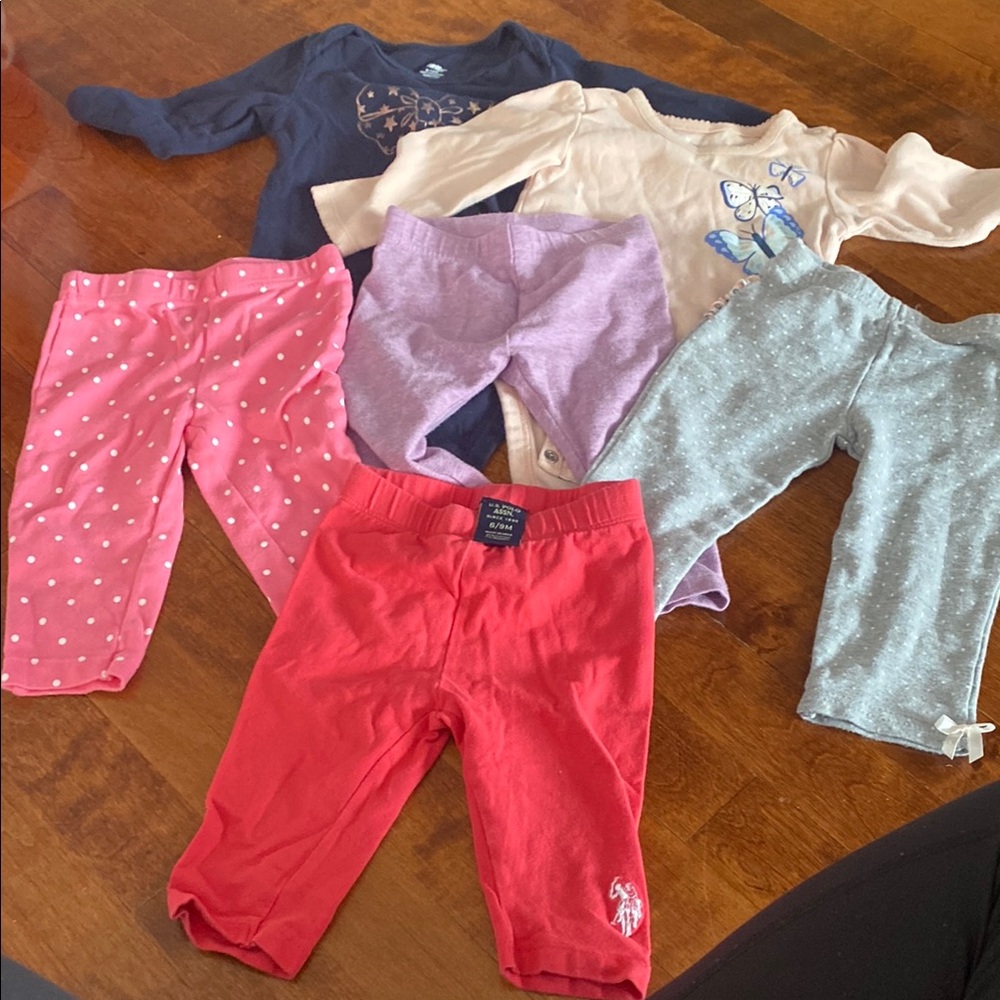 Charming Baby Clothing Set with Tops and Leggings